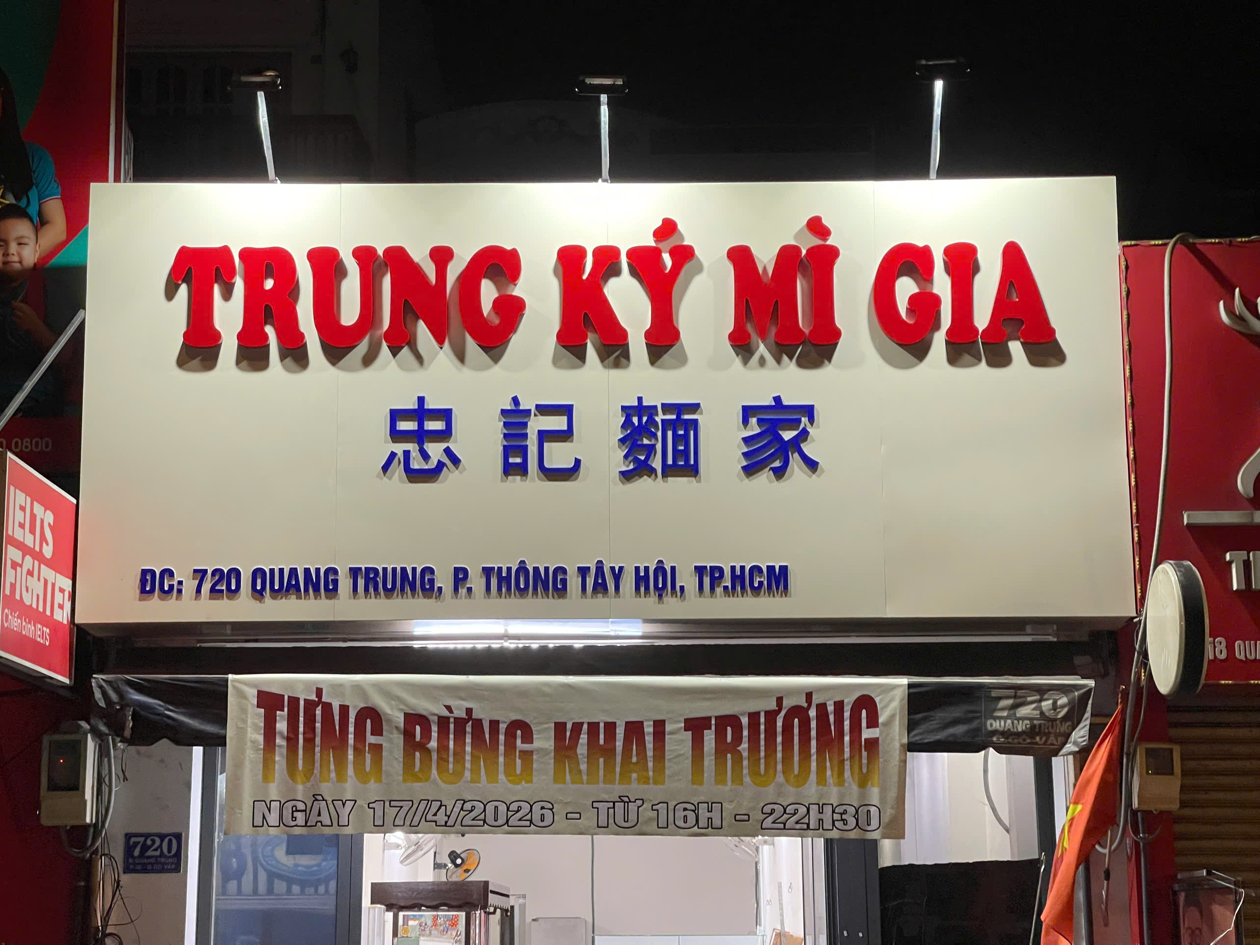Dự Án Bảng Hiệu Alu - Chữ Nổi Mica Sáng Đèn