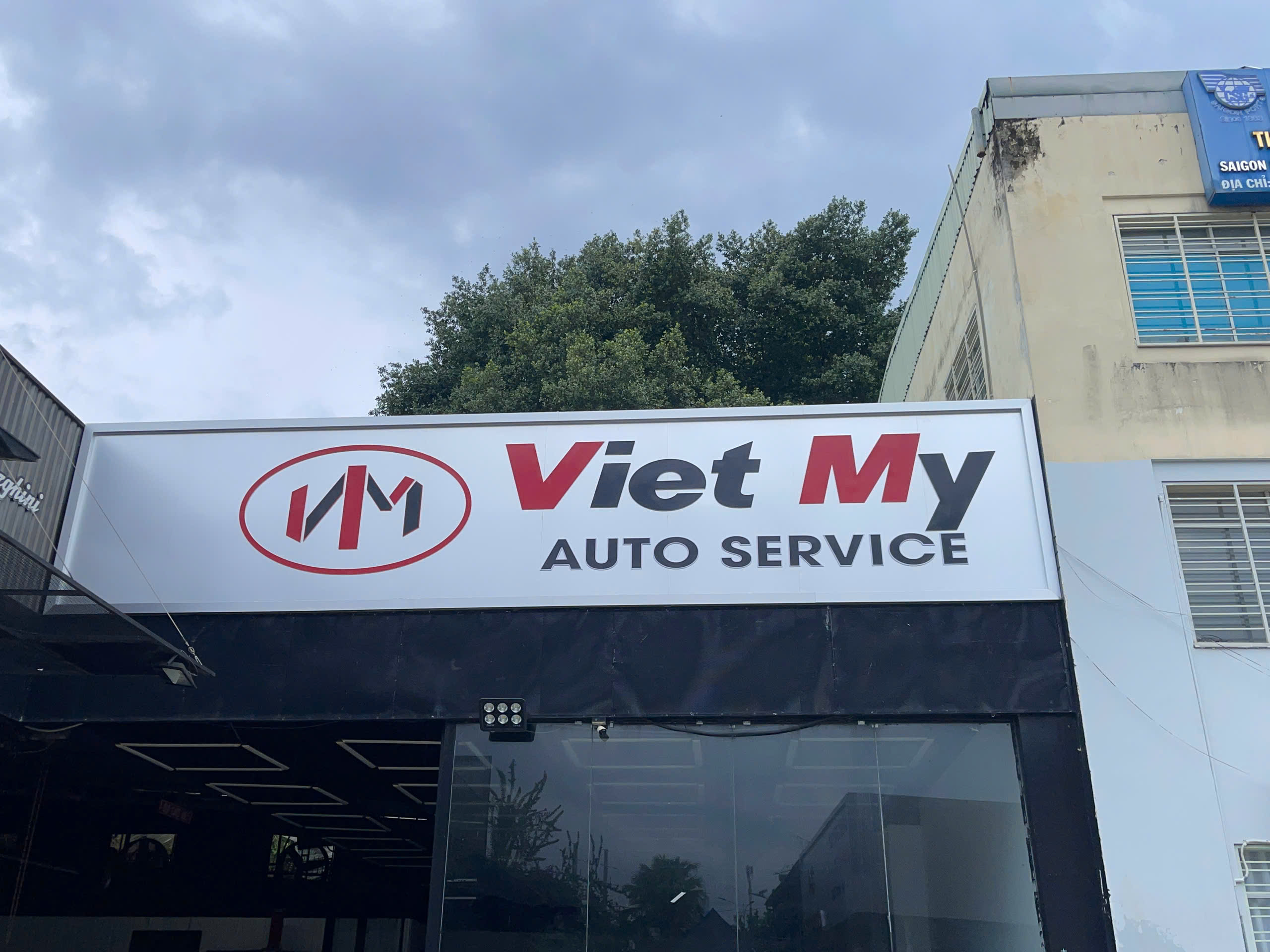 bảng hiệu gara xe