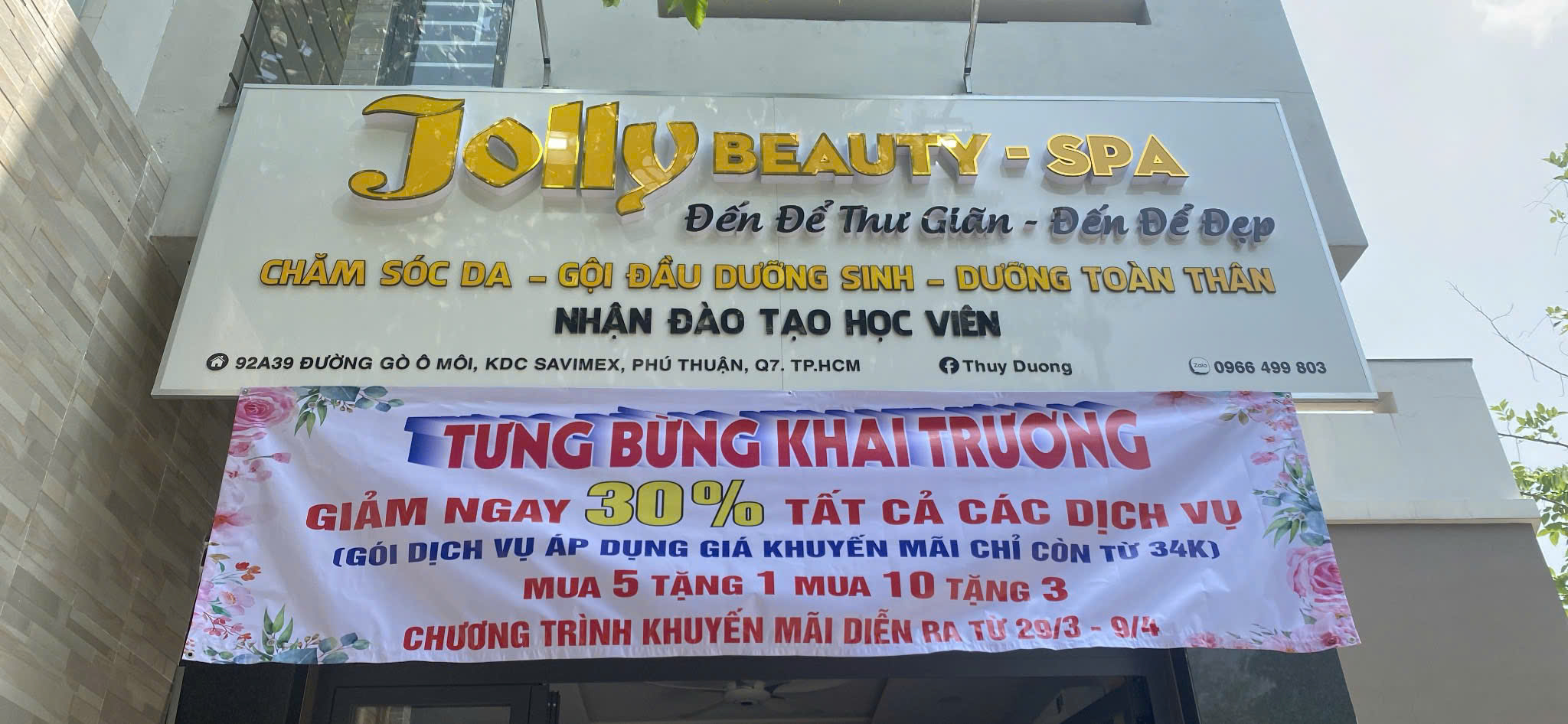 bảng hiệu spa